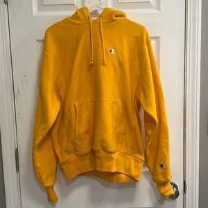 Yellow champion hoodie
